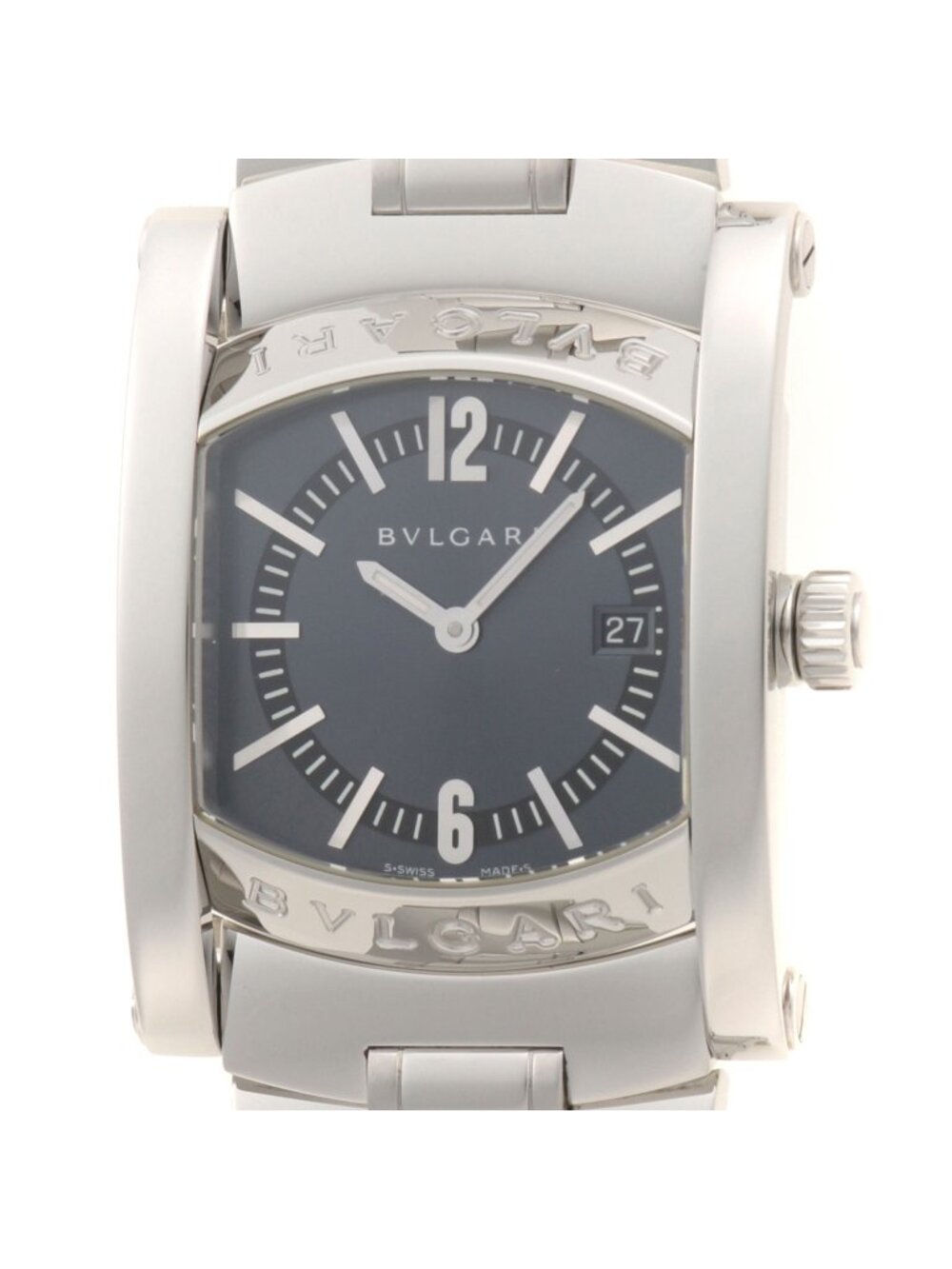 Bvlgari Assioma Gray Stainless Steel Quartz Watch